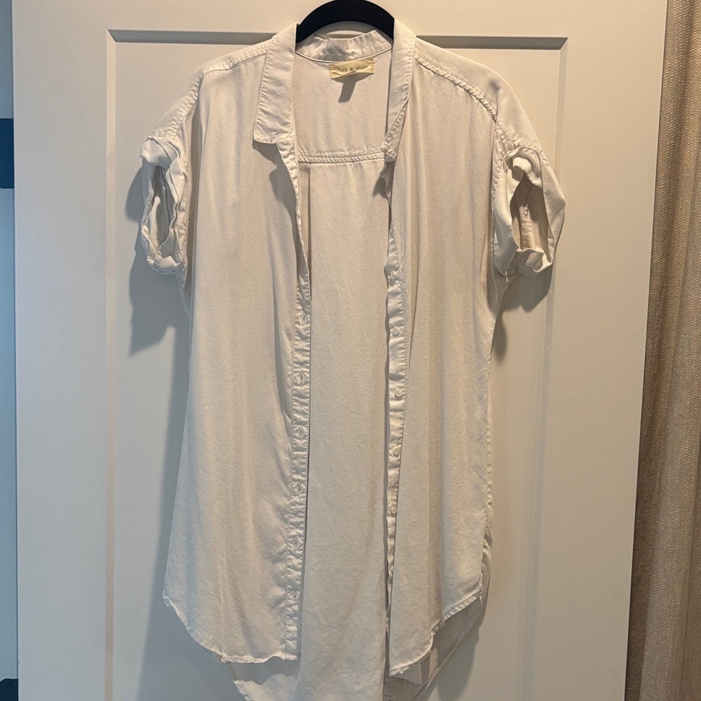 cloth & stone Button Short Sleeve Tunic